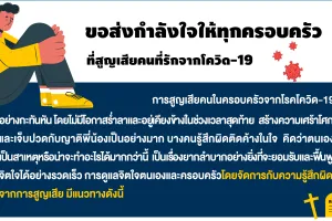 ส่งกำลังใจให้ทุกครอบครัว ที่สูญเสียคนที่รักจากโควิด-19